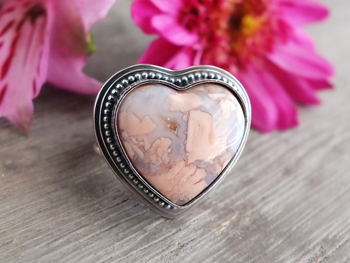 Cotton Candy Agate Ring or Pendant (Choose Your Size)