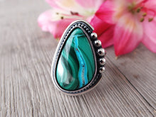 Load image into Gallery viewer, Malachite with Chrysocolla Ring or Pendant (Choose Your Size)