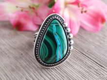 Load image into Gallery viewer, Malachite with Chrysocolla Ring or Pendant (Choose Your Size)