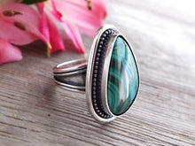 Load image into Gallery viewer, Malachite with Chrysocolla Ring or Pendant (Choose Your Size)