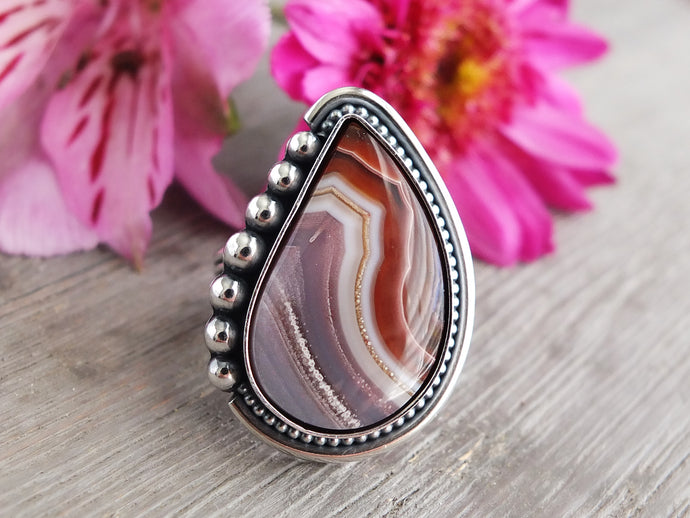 Laguna Agate Ring or Pendant (Choose Your Size)