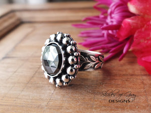 Rose Cut Hematite Ring or Pendant (Choose Your Size)