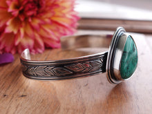 Load image into Gallery viewer, Green Hubei Turquoise Cuff Bracelet