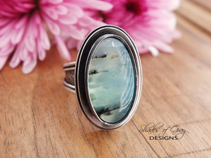 Peruvian Blue Opal Ring or Pendant (Choose Your Size)