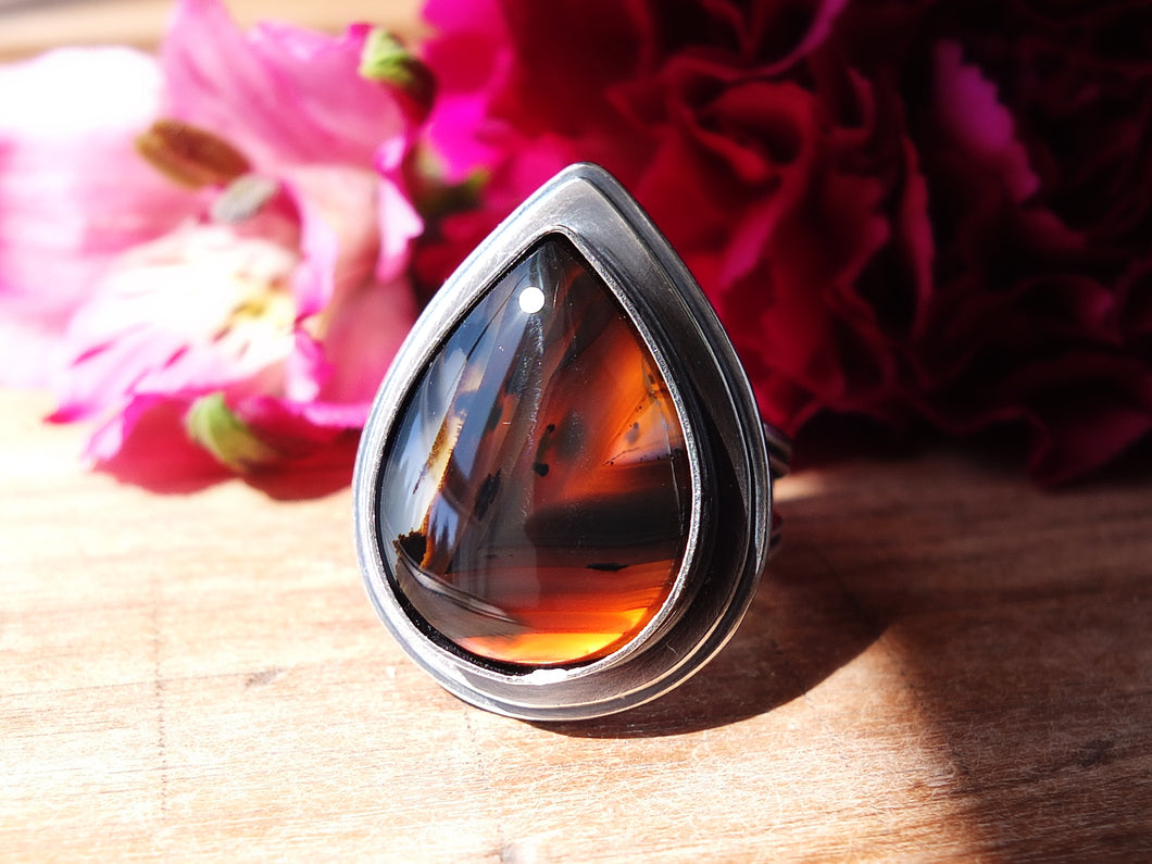 Montana Agate Ring or Pendant (Choose Your Size)