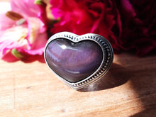 Load image into Gallery viewer, Rainbow Obsidian Ring or Pendant (Choose Your Size)