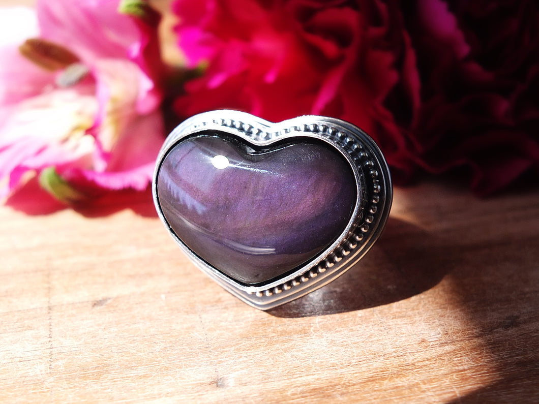 Rainbow Obsidian Ring or Pendant (Choose Your Size)