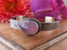 Load image into Gallery viewer, Lavender Chalcedony Cuff Bracelet