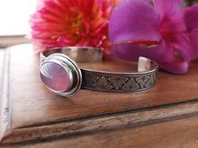 Load image into Gallery viewer, Lavender Chalcedony Cuff Bracelet