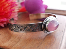 Load image into Gallery viewer, Lavender Chalcedony Cuff Bracelet
