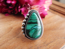 Load image into Gallery viewer, Malachite and Chrysocolla Ring or Pendant (Choose Your Size)