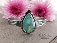 Load image into Gallery viewer, Peruvian Opal Stamped Cuff Bracelet