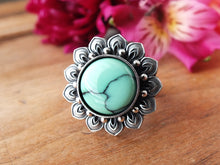 Load image into Gallery viewer, Emerald Rose Variscite Ring or Pendant (Choose Your Size)