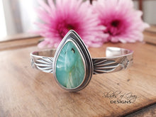 Load image into Gallery viewer, Peruvian Opal Stamped Cuff Bracelet