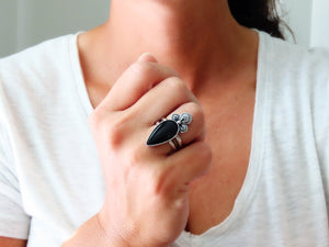 Black Onyx Ring or Pendant (Choose Your Size)