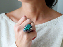 Load image into Gallery viewer, Malachite and Chrysocolla Ring or Pendant (Choose Your Size)