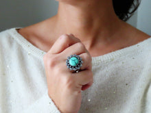 Load image into Gallery viewer, Emerald Rose Variscite Ring or Pendant (Choose Your Size)