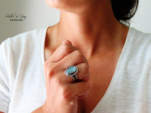 Rose Cut Kyanite Ring or Pendant (Choose Your Size)