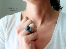 Load image into Gallery viewer, Black Spinel Ring or Pendant (Choose Your Size) (Copy)