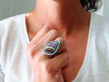 Load image into Gallery viewer, Laguna Agate Ring or Pendant (Choose Your Size)