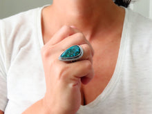 Load image into Gallery viewer, Malachite and Azurite Ring or Pendant (Choose Your Size)