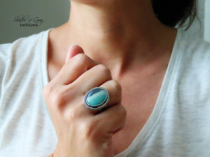 Opalized Petrified Wood Ring or Pendant (Choose Your Size)