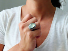 Load image into Gallery viewer, Prehnite Ring or Pendant (Choose Your Size)