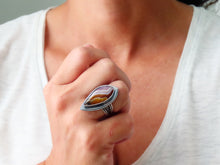 Load image into Gallery viewer, RESERVED: Laguna Agate Ring or Pendant (Choose Your Size)