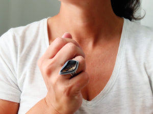 Montana Agate Ring or Pendant (Choose Your Size)