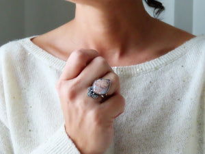 Cotton Candy Agate Ring or Pendant (Choose Your Size)