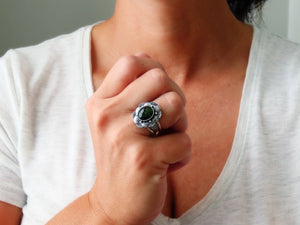 Green Tourmaline Ring or Pendant (Choose Your Size)