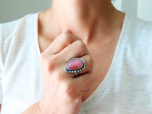 Load image into Gallery viewer, Peruvian Pink Opal Ring or Pendant (Choose Your Size)
