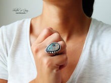 Load image into Gallery viewer, Sugar Water Flower Agate Ring or Pendant (Choose Your Size)