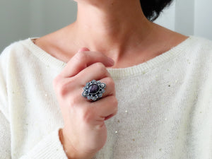 Purple Star Sapphire Ring or Pendant (Choose Your Size)