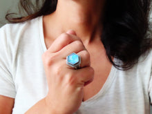 Load image into Gallery viewer, Aurora Opal &amp; Quartz Doublet Ring or Pendant (Choose Your Size)