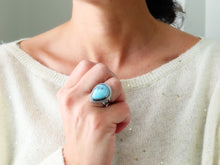 Load image into Gallery viewer, Golden Hills Turquoise Ring or Pendant (Choose Your Size)