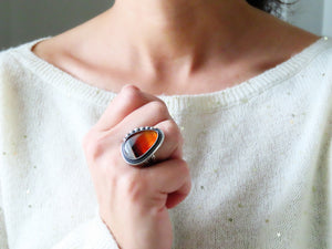 Montana Agate Ring or Pendant (Choose Your Size)