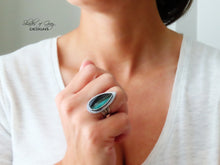 Load image into Gallery viewer, Opalized Wood Ring or Pendant (Choose Your Size)