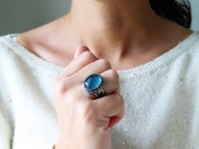 Load image into Gallery viewer, Aquamarine Ring or Pendant (Choose Your Size)