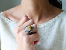 Load image into Gallery viewer, Laguna Agate Ring or Pendant (Choose Your Size)