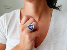 Load image into Gallery viewer, Abalone and Quartz Doublet Ring or Pendant (Choose Your Size)