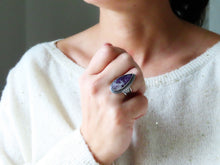 Load image into Gallery viewer, Amethyst Lace Agate Ring or Pendant (Choose Your Size)
