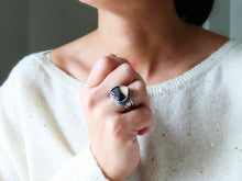 Load image into Gallery viewer, Montana Agate Heart Ring or Pendant (Choose Your Size)