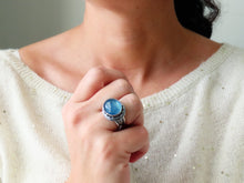 Load image into Gallery viewer, Aquamarine Ring or Pendant (Choose Your Size)
