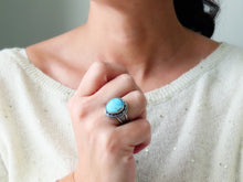Load image into Gallery viewer, Golden Hills Turquoise Ring or Pendant (Choose Your Size)