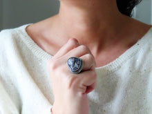Load image into Gallery viewer, Sci-Fi/Exotica Jasper Heart Ring or Pendant (Choose Your Size)