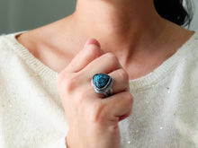 Load image into Gallery viewer, Hubei Turquoise Heart Ring or Pendant (Choose Your Size)