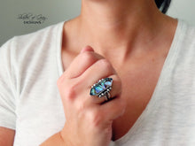 Load image into Gallery viewer, Abalone and Quartz Doublet Ring or Pendant (Choose Your Size)