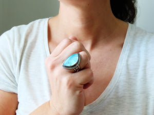 Peruvian Opal Ring or Pendant (Choose Your Size)
