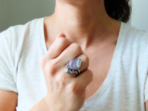 Laguna Agate Ring or Pendant (Choose Your Size)